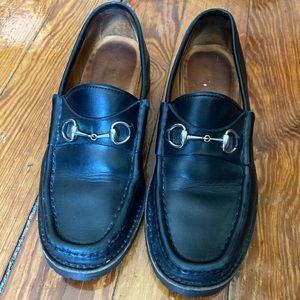 Vintage Gucci leather loafers